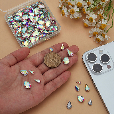 Glass Rhinestone Cabochons RGLA-FG0001-27-1