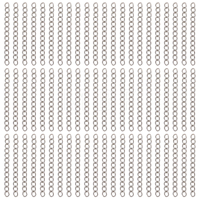 120Pcs 304 Stainless Steel Chain Extender CHS-BM0001-12-1