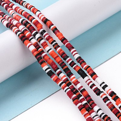 Handmade Polymer Clay Beads Strands CLAY-R089-3mm-004-1