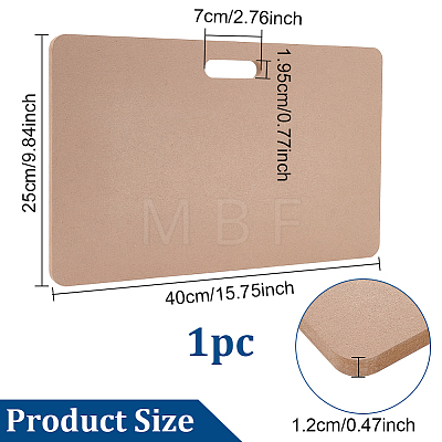 Portable Clay Wedging Board with Built-in Handle AJEW-WH0326-64-1