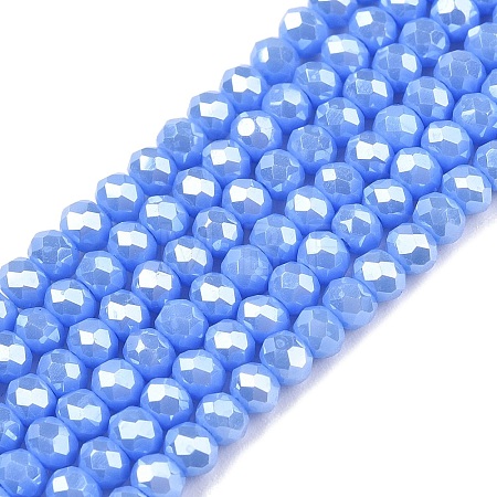 Electroplate Glass Beads Strands EGLA-A044-P2mm-A17-1
