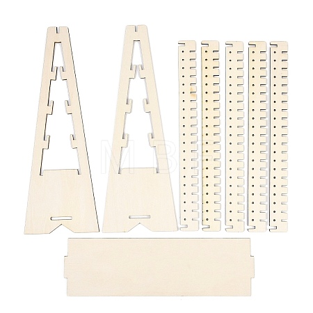 Wooden Layered Earring Organizer Display Stands EDIS-XCP0001-09-1