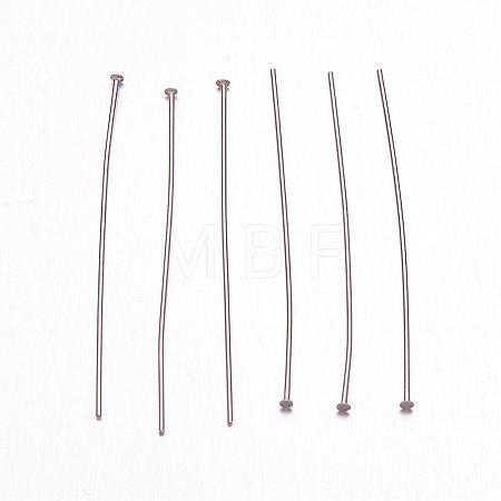 Tarnish Resistant 304 Stainless Steel Flat Head Pins STAS-H358-03B-1