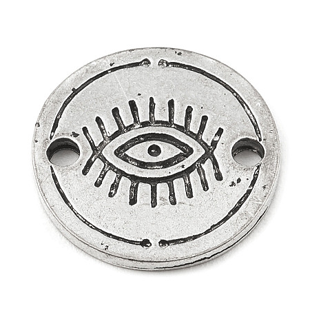 Tibetan Style Alloy Connector Charms PALLOY-D017-03B-AS-1