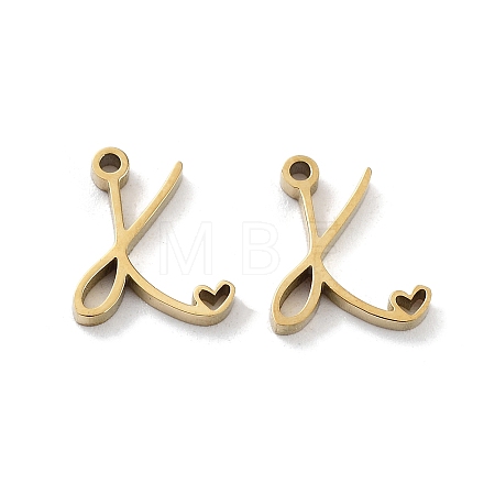304 Stainless Steel Charms X-STAS-M327-02G-K-1