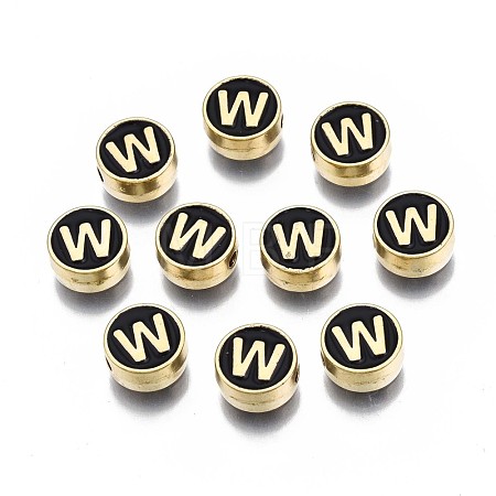 Alloy Enamel Beads ENAM-N052-006-02W-RS-1