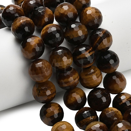 Natural Tiger Eye Beads Strands G-L642-F01-12mm-1