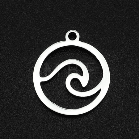 Non-Tarnish 201 Stainless Steel Charms STAS-N090-LA002-1