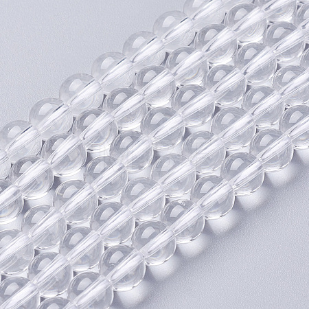 Natural Quartz Crystal Beads Strands G-C175-6mm-2-1