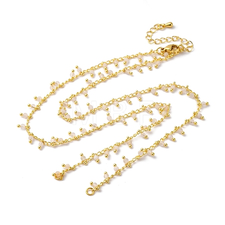 Brass Cable Chain Necklace Making KK-K337-12G-13-1