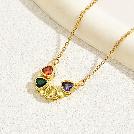 Four Leaf Clover Charm Lucky Necklace TU5903-2-1