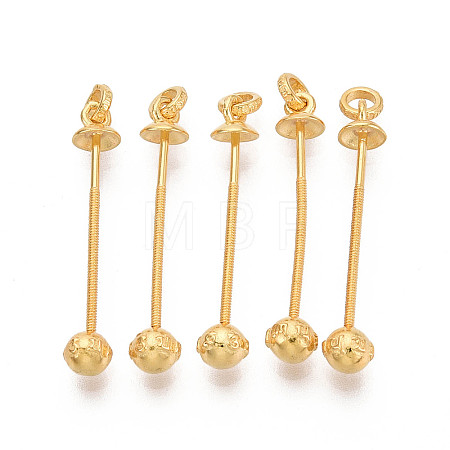 925 Sterling Silver Bead Cap Bails STER-T008-79S-1