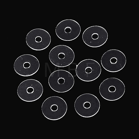 50Pcs Transparent PVC Insulating Gaskets PVC-T006-8mm-01-1