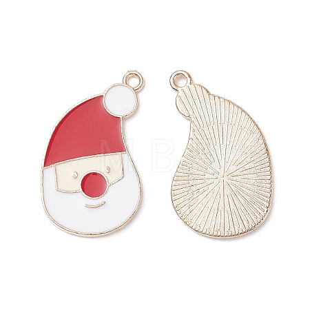 Christmas Alloy Enamel Pendants ENAM-O053-02KCG-1