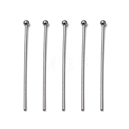 Non-Tarnish 304 Stainless Steel Ball Head pins X-STAS-R051-30mm-1