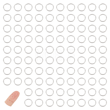 150Pcs 925 Sterling Silver Open Jump Rings STER-UN0001-01-1