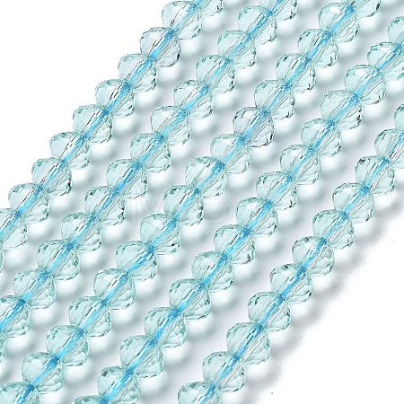 Transparent Glass Beads Strands GLAA-A014-03E-1