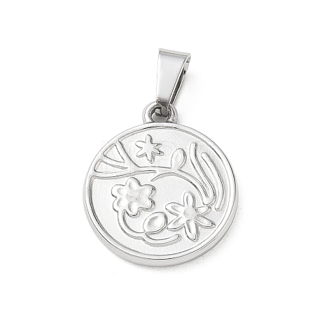 304 Stainless Steel Pendants SA-CBA34D4-03F-P-1