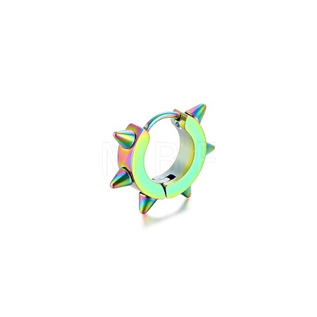 Punk Style 201 Stainless Steel Hoop Earrings FS-WG56A2E-03-1