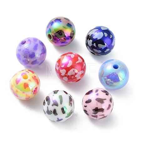 UV Plating Opeque Acrylic Beads MACR-K351-27-1
