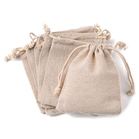 Cotton Packing Pouches Drawstring Bags ABAG-R011-10x12-1