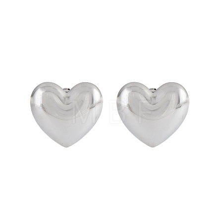 Heart 304 Stainless Steel Stud Earrings AO8083-9-1