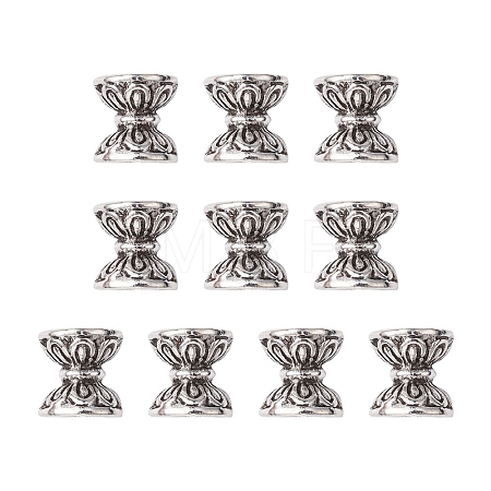 Tibetan Style Alloy Bead Cones TIBEB-YW0001-08-1