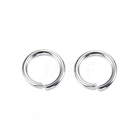 Non-Tarnish 304 Stainless Steel Open Jump Rings X-STAS-D448-092P-9mm-1