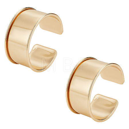 2Pcs Alloy Grooved Bangles FIND-UN0015-98A-1