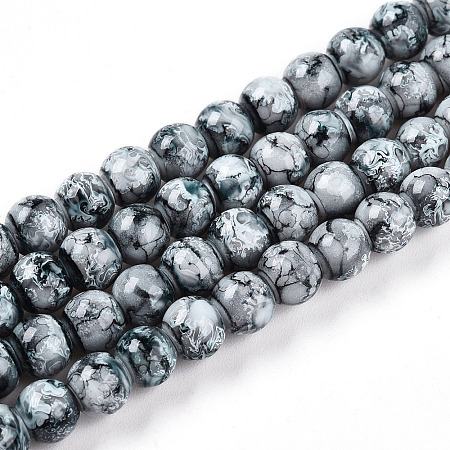 Baking Paint Glass Beads X1-DGLA-N003-6mm-A06-1