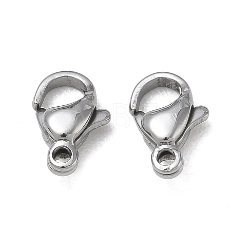 304 Stainless Steel Lobster Claw Clasps SA-CBAF1D5-25P-D-1