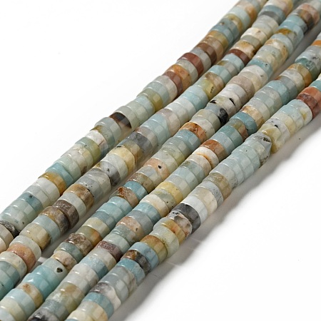 Natural Amazonite Heishi Beads Strands G-I326-08-1