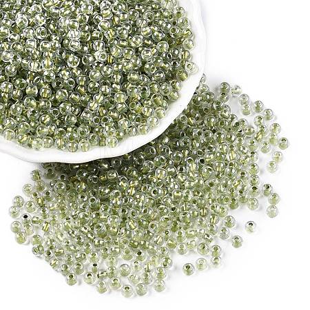 6/0 Transparent Inside Colours Glass Seed Round Beads X1-SEED-N006-004H-1