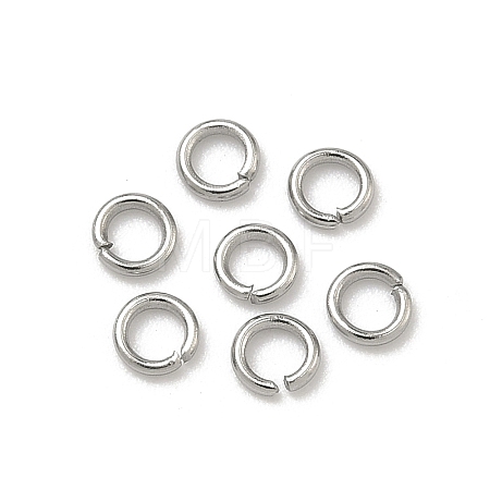 Tarnish Resistant 304 Stainless Steel Open Jump Rings STAS-Q186-02-3.5x0.7mm-1