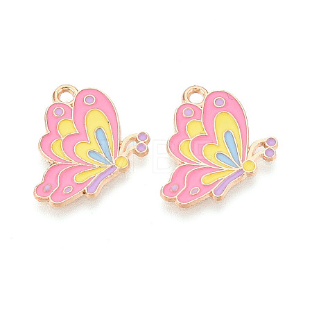 Alloy Enamel Pendants ENAM-T024-95A-G-1