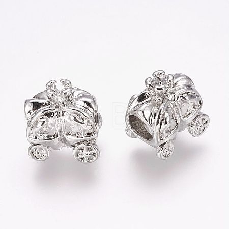 Alloy Large Hole European Beads LS-X-MPDL-P002-08-1