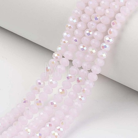 Electroplate Glass Beads Strands X-EGLA-A034-J6mm-L05-1