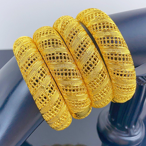 4Pcs Brass Alloy Bangles for Women WGEEFE8-15-1