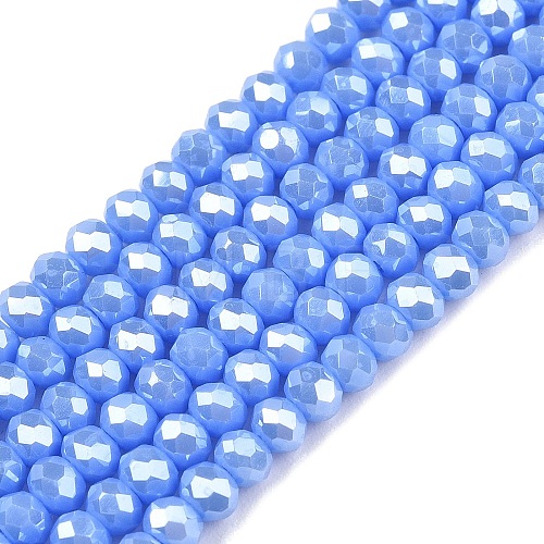 Electroplate Glass Beads Strands EGLA-A044-P2mm-A17-1