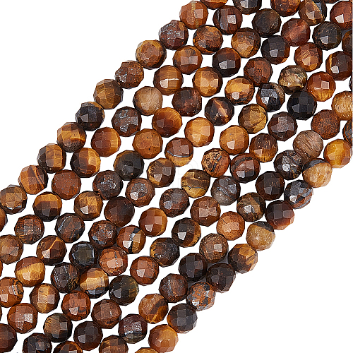 Beebeecraft 2 Strands Natural Yellow Tiger Eye Beads Strands G-BBC0001-29-1