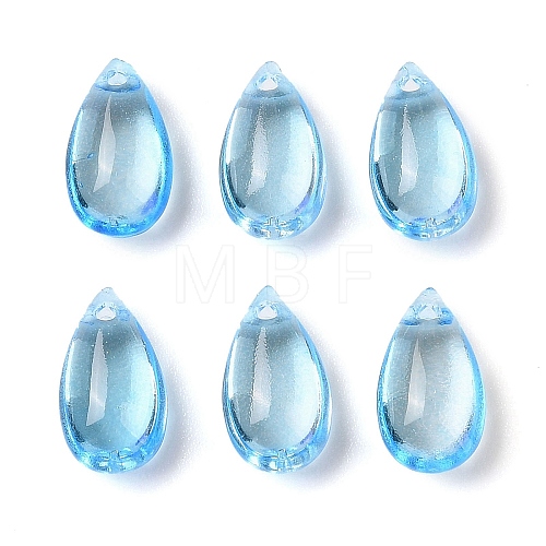 Transparent Glass Charms GLAA-U002-01E-1