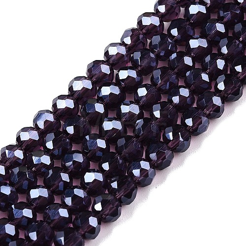 Electroplate Glass Beads Strands EGLA-A044-T4mm-A15-1