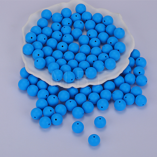 Round Silicone Focal Beads SI-JX0046A-132-1