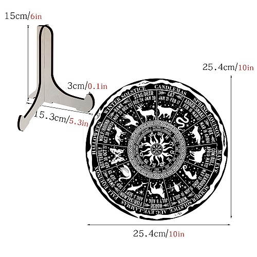 Wooden Wheel Calendar PW-WG38999-05-1