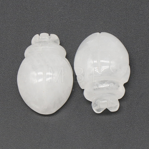 Natural Quartz Crystal Carved Healing Beetle Figurines PW-WG28176-10-1