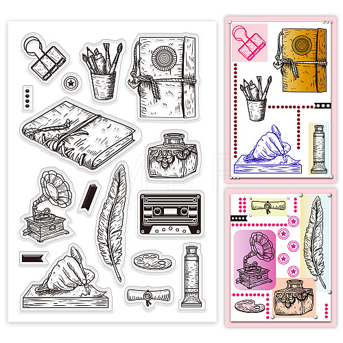 Custom PVC Plastic Clear Stamps DIY-WH0448-0424-1