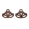Tibetan Style Alloy Charms TIBEP-36884-R-NR-1