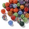 Pave Disco Ball Beads X1-RB-A130-10mm-M-4