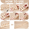 Wooden Knitting Loom Frame KNIT-WH0007-003A-4