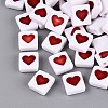 Opaque Acrylic Enamel Beads SACR-Q001-19B-1